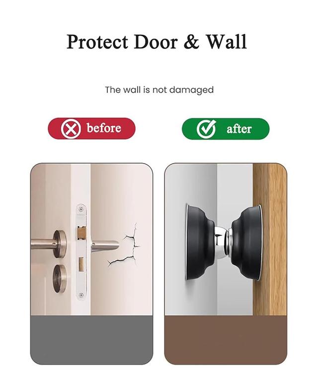 Magnetic Door Stopper – Premium Stainless Steel | No Drilling | Wall & Floor Protection